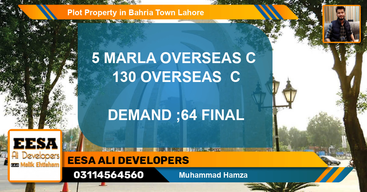 Residential Plot for Sale in Bahria Town, Lahore - (BP-56372)