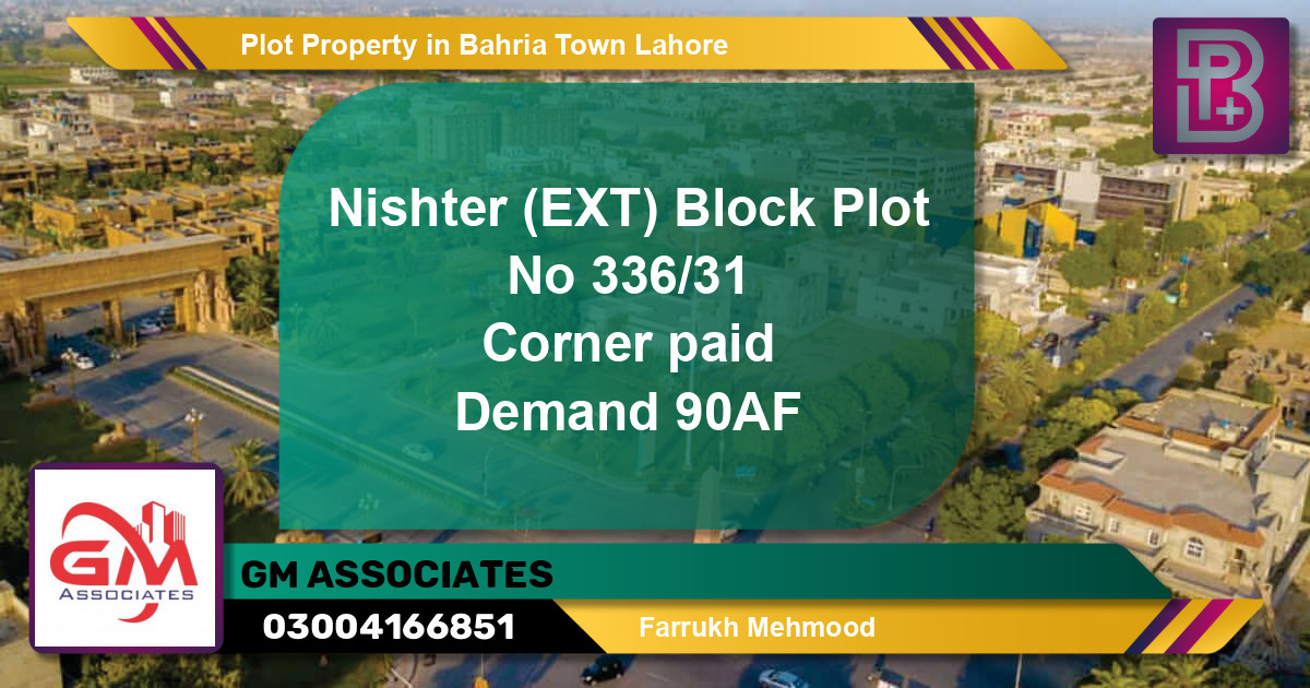 Residential Plot for Sale in Bahria Town, Lahore - (BP-56382)