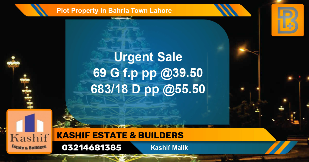 Residential Plot for Sale in Bahria Town, Lahore - (BP-56395)
