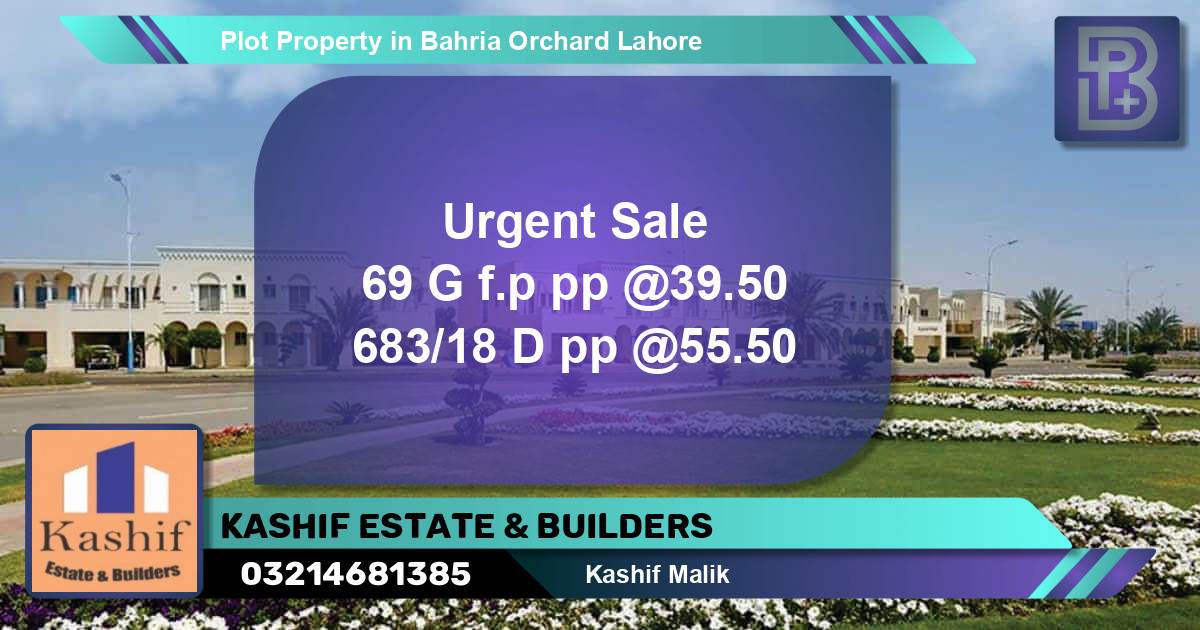 Residential Plot for Sale in Bahria Orchard, Lahore - (BP-56397)