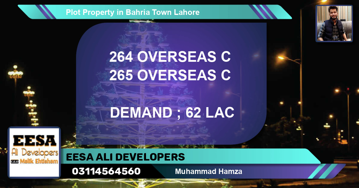 Residential Plot for Sale in Bahria Town, Lahore - (BP-56401)