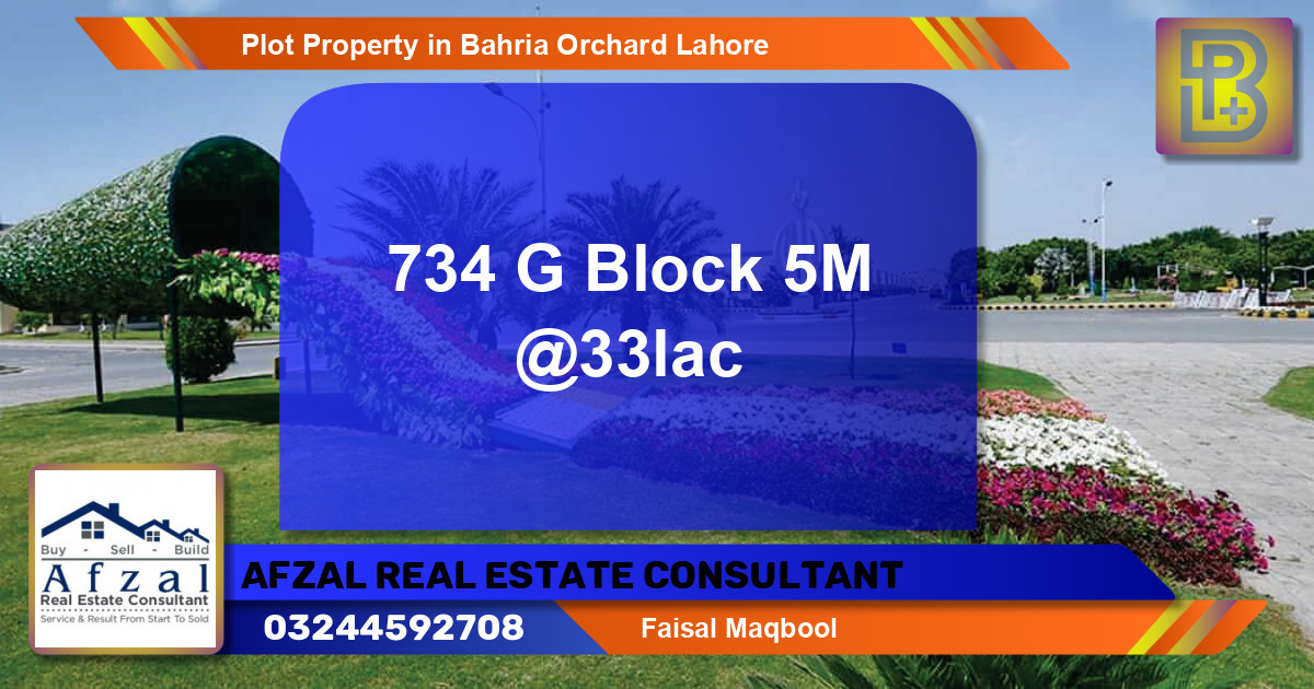 Residential Plot for Sale in Bahria Orchard, Lahore - (BP-56409)