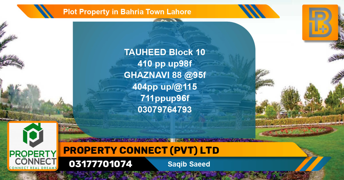 Residential Plot for Sale in Bahria Town, Lahore - (BP-56432)