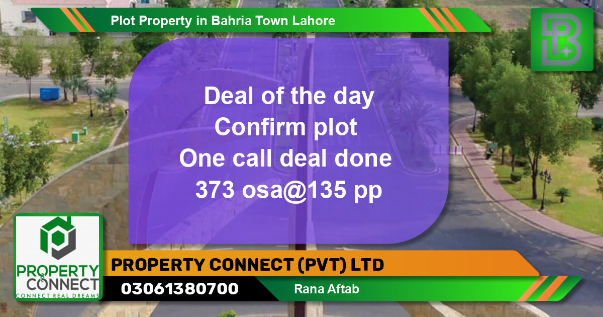 Residential Plot for Sale in Bahria Town, Lahore - (BP-56434)