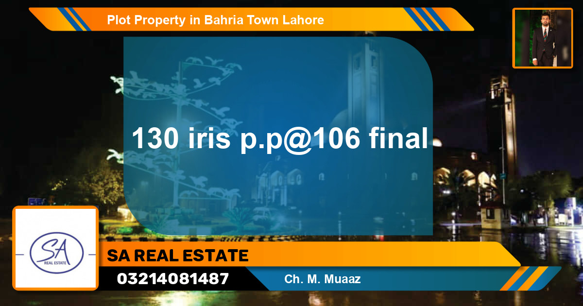 Residential Plot for Sale in Bahria Town, Lahore - (BP-56476)