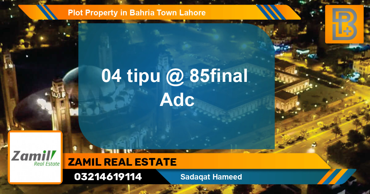 Residential Plot for Sale in Bahria Town, Lahore - (BP-56483)