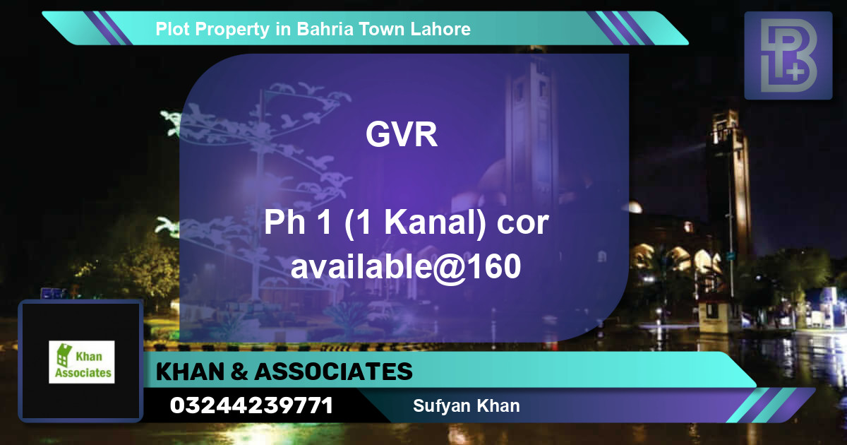 Residential Plot for Sale in Bahria Town, Lahore - (BP-56492)