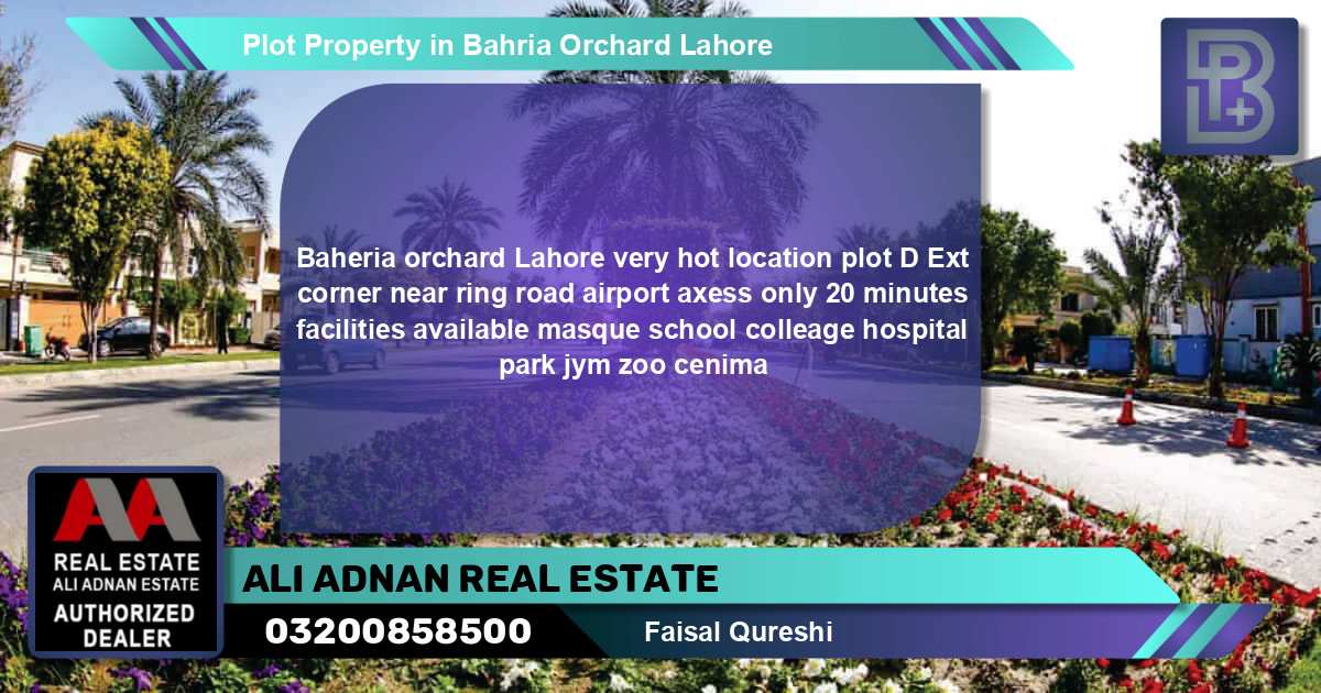 Residential Plot for Sale in Bahria Orchard, Lahore - (BP-56545)
