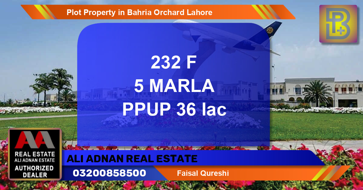 Residential Plot for Sale in Bahria Orchard, Lahore - (BP-56562)