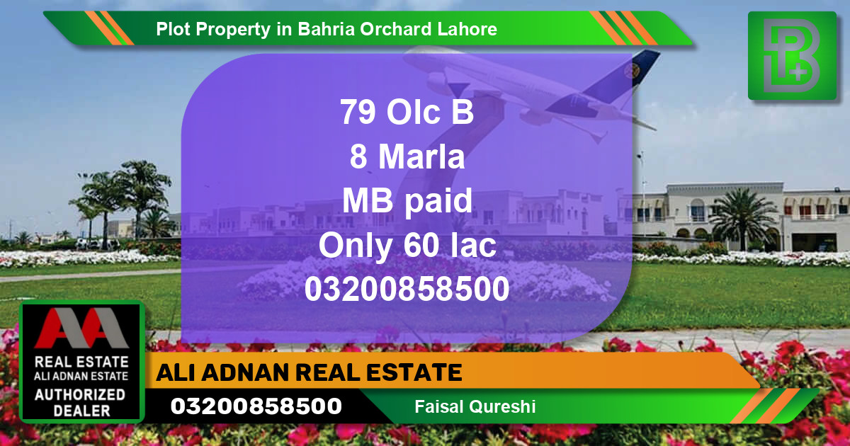 Residential Plot for Sale in Bahria Orchard, Lahore - (BP-56580)