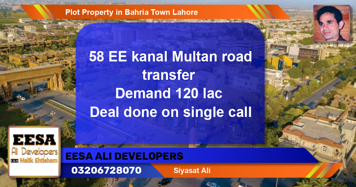 Residential Plot for Sale in Bahria Town, Lahore - (BP-56611)