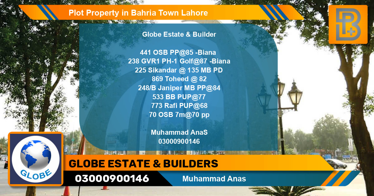Residential Plot for Sale in Bahria Town, Lahore - (BP-56692)
