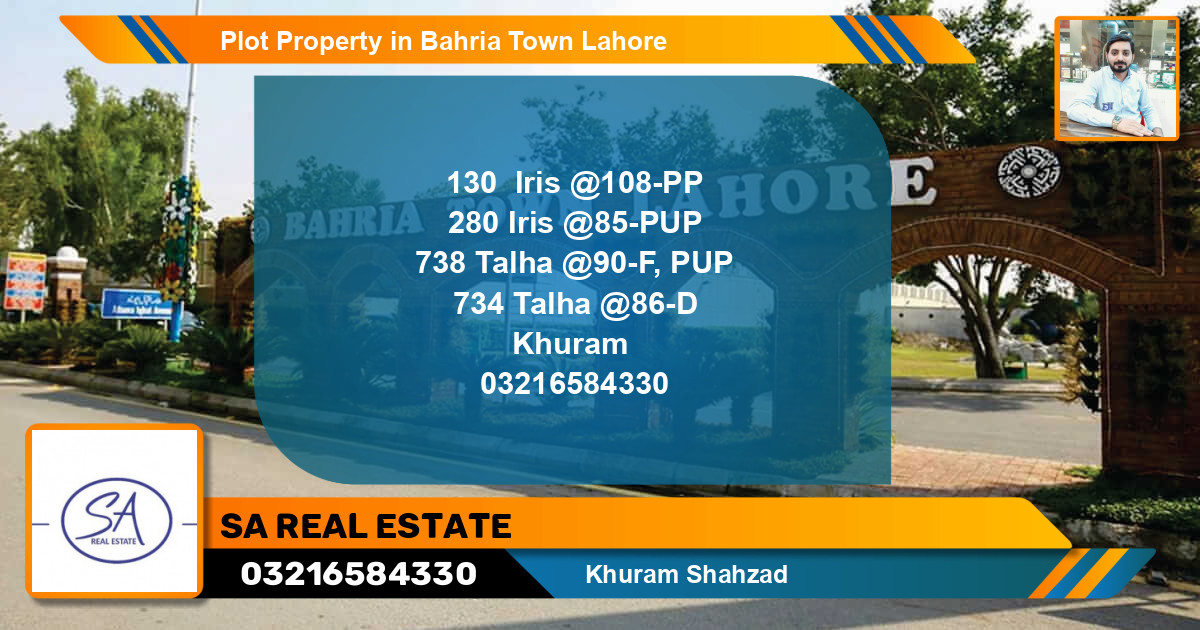 Residential Plot for Sale in Bahria Town, Lahore - (BP-56749)