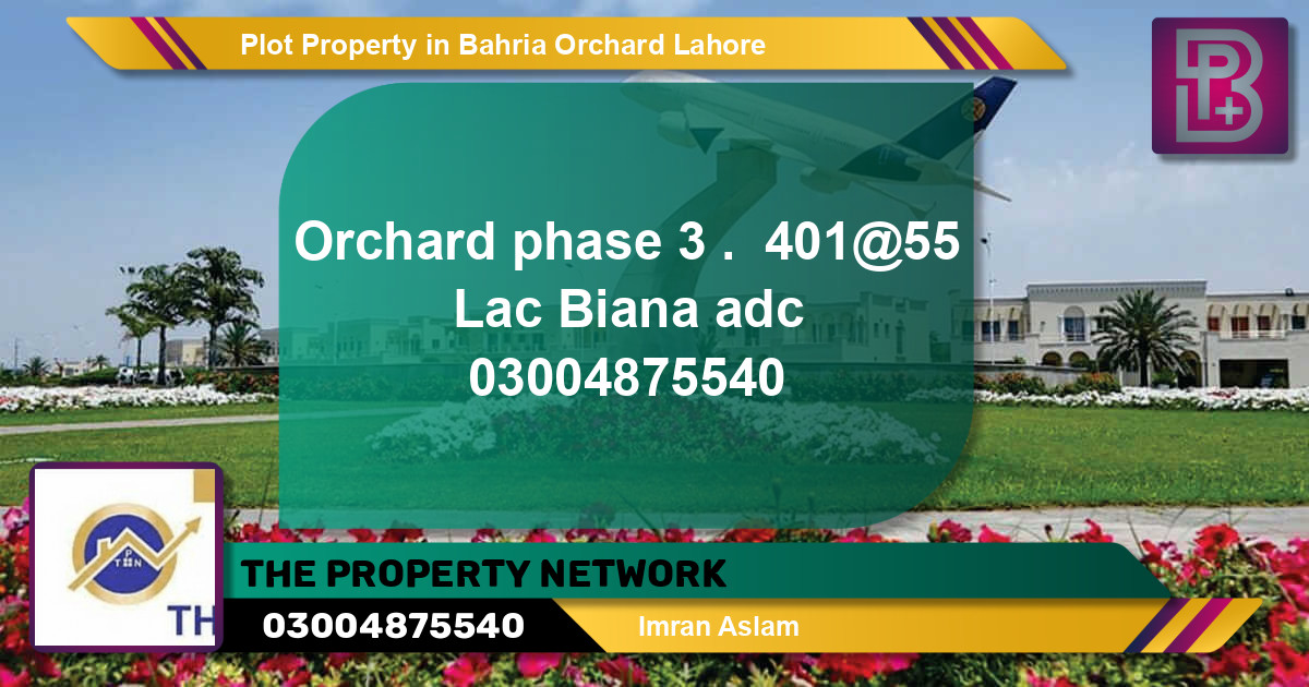 Residential Plot for Sale in Bahria Orchard, Lahore - (BP-56768)