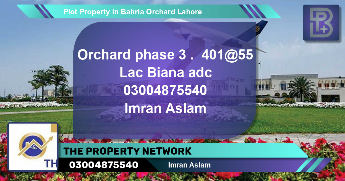 Residential Plot for Sale in Bahria Orchard, Lahore - (BP-56769)