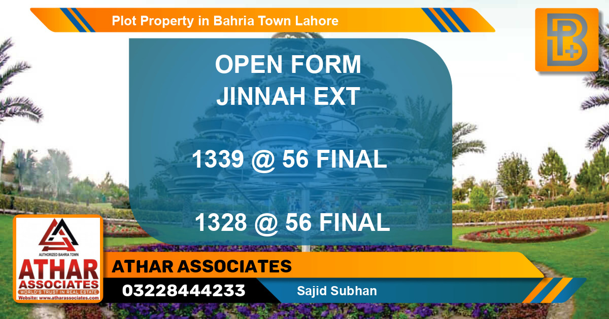 Residential Plot for Sale in Bahria Town, Lahore - (BP-56804)