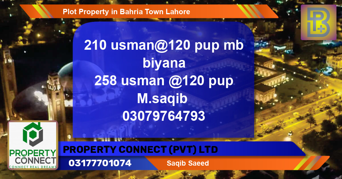 Residential Plot for Sale in Bahria Town, Lahore - (BP-56813)