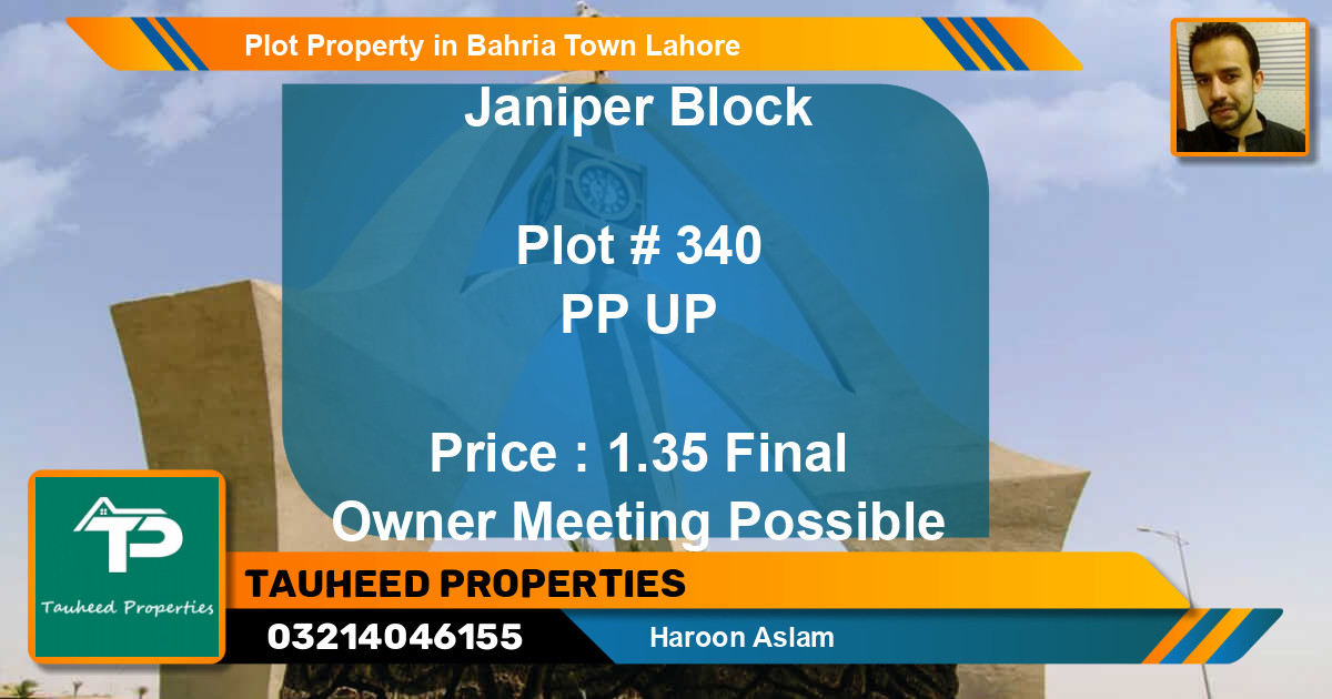 Residential Plot for Sale in Bahria Town, Lahore - (BP-56901)