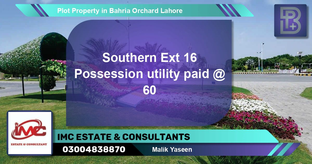 Residential Plot for Sale in Bahria Orchard, Lahore - (BP-56931)