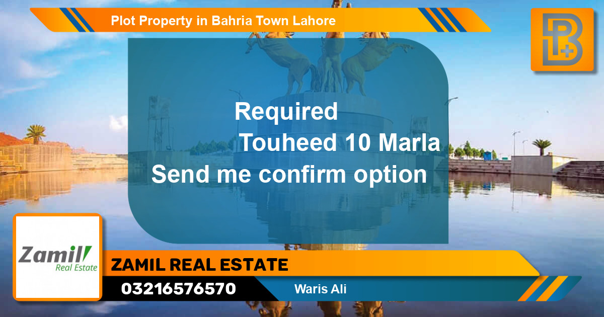 Residential Plot for Sale in Bahria Town, Lahore - (BP-56943)