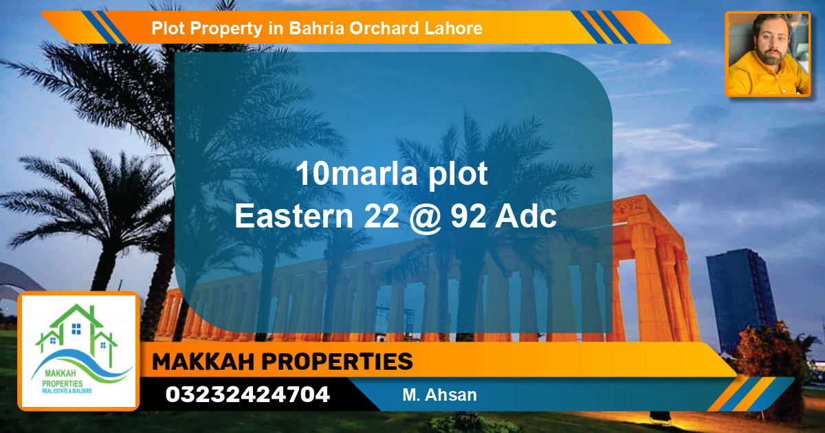 Residential Plot for Sale in Bahria Orchard, Lahore - (BP-56946)