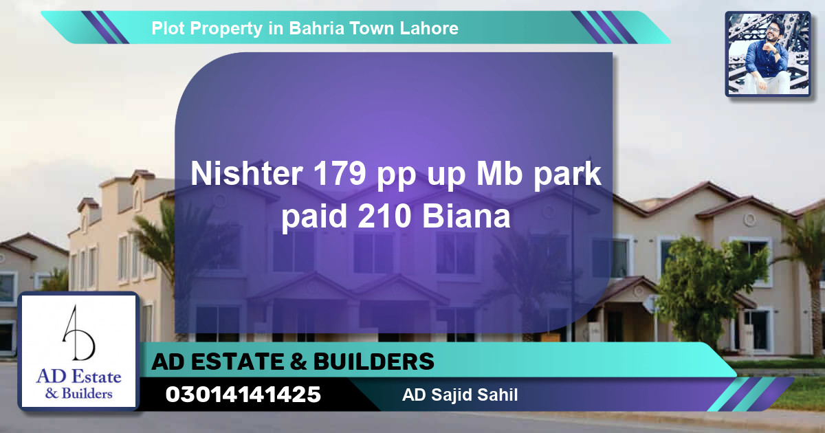 Residential Plot for Sale in Bahria Town, Lahore - (BP-56972)