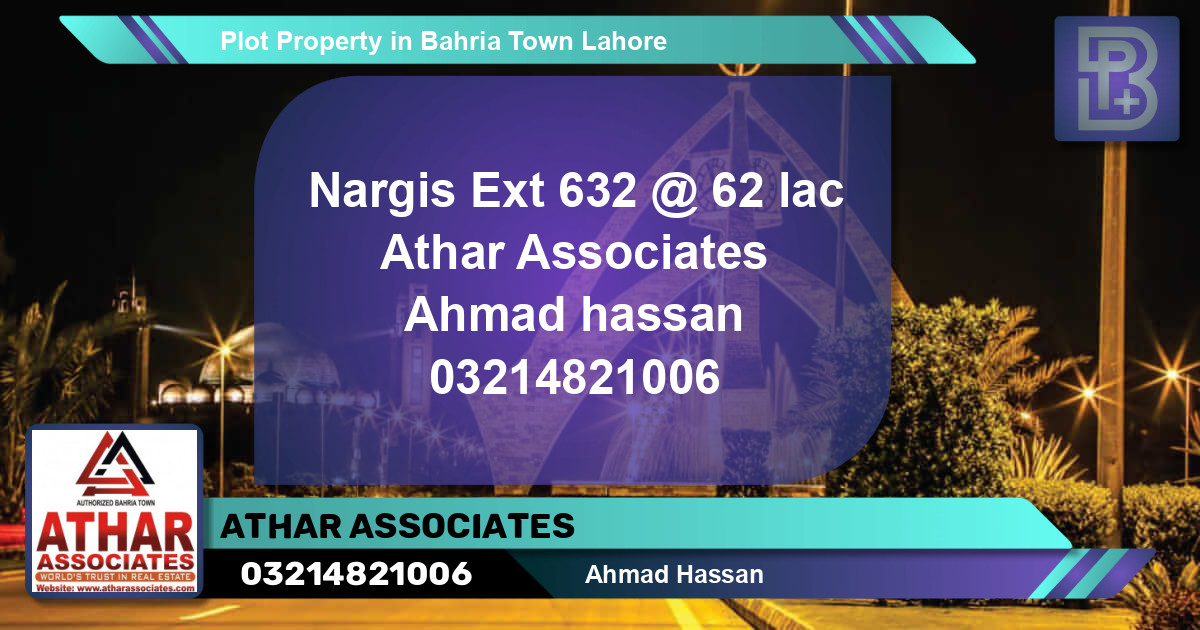 Residential Plot for Sale in Bahria Town, Lahore - (BP-56986)