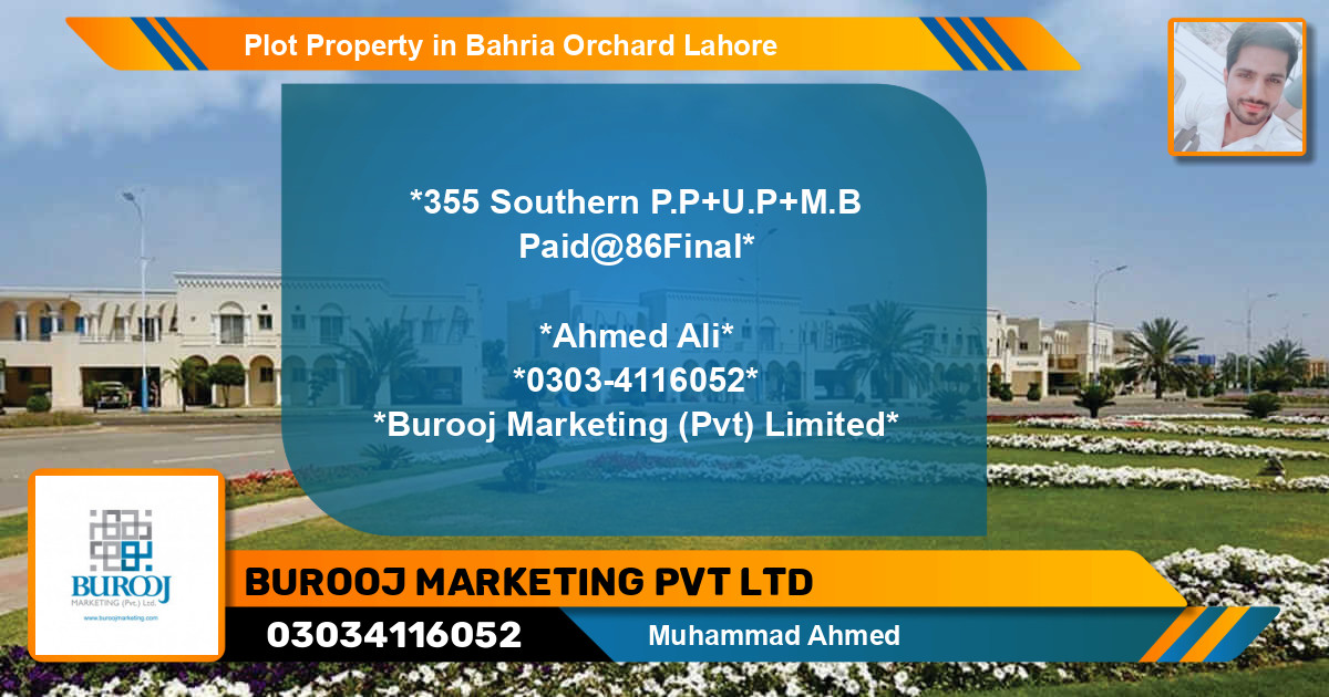Residential Plot for Sale in Bahria Orchard, Lahore - (BP-56989)