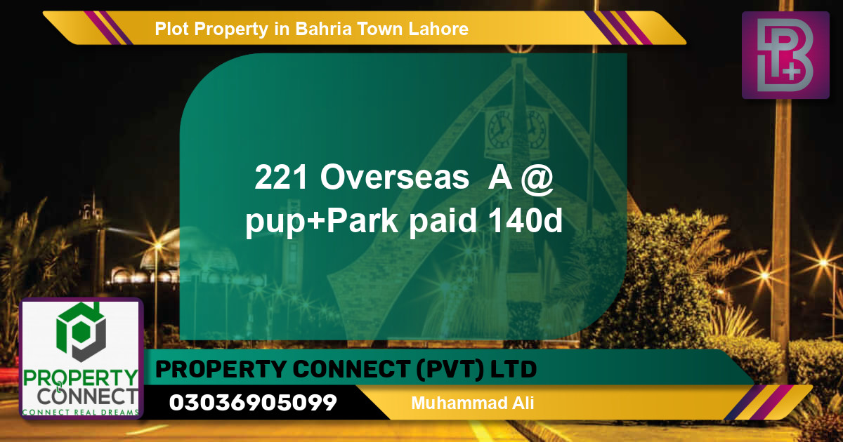 Residential Plot for Sale in Bahria Town, Lahore - (BP-57015)