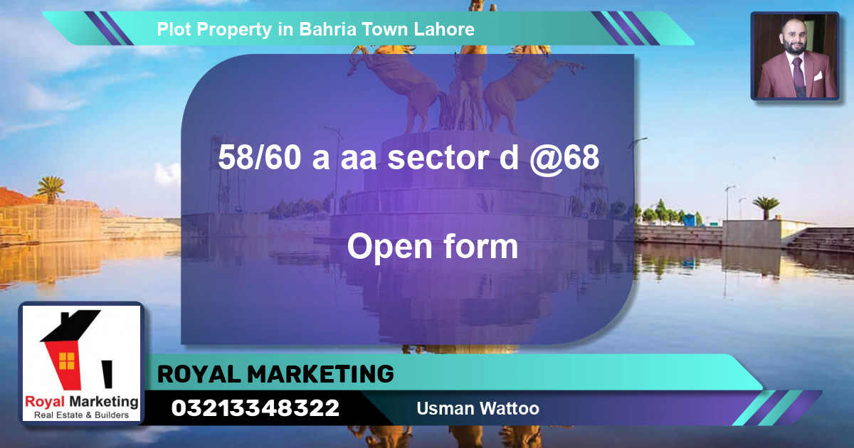 Residential Plot for Sale in Bahria Town, Lahore - (BP-57026)