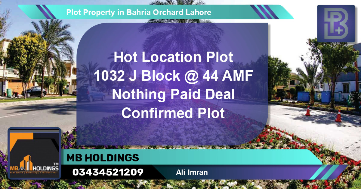 Residential Plot for Sale in Bahria Orchard, Lahore - (BP-57086)