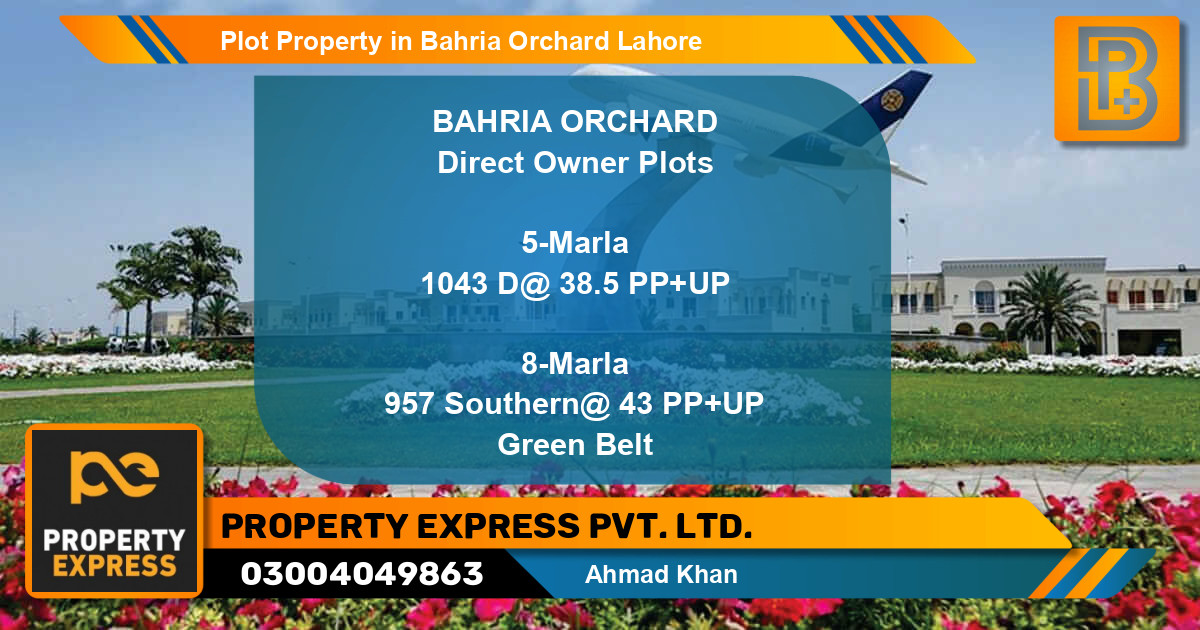 Residential Plot for Sale in Bahria Orchard, Lahore - (BP-57113)