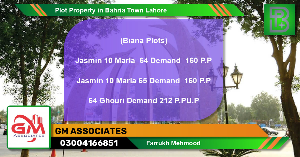 Residential Plot for Sale in Bahria Town, Lahore - (BP-57129)