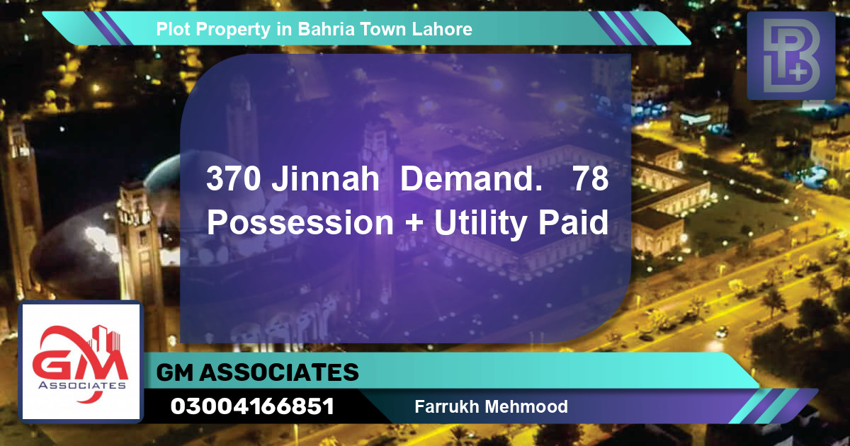 Residential Plot for Sale in Bahria Town, Lahore - (BP-57132)