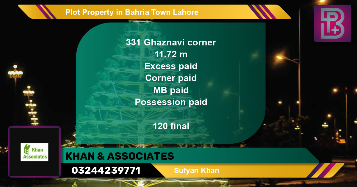 Residential Plot for Sale in Bahria Town, Lahore - (BP-57135)