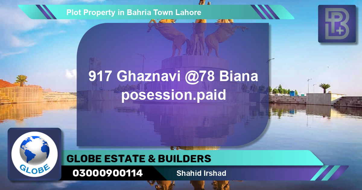 Residential Plot for Sale in Bahria Town, Lahore - (BP-57143)