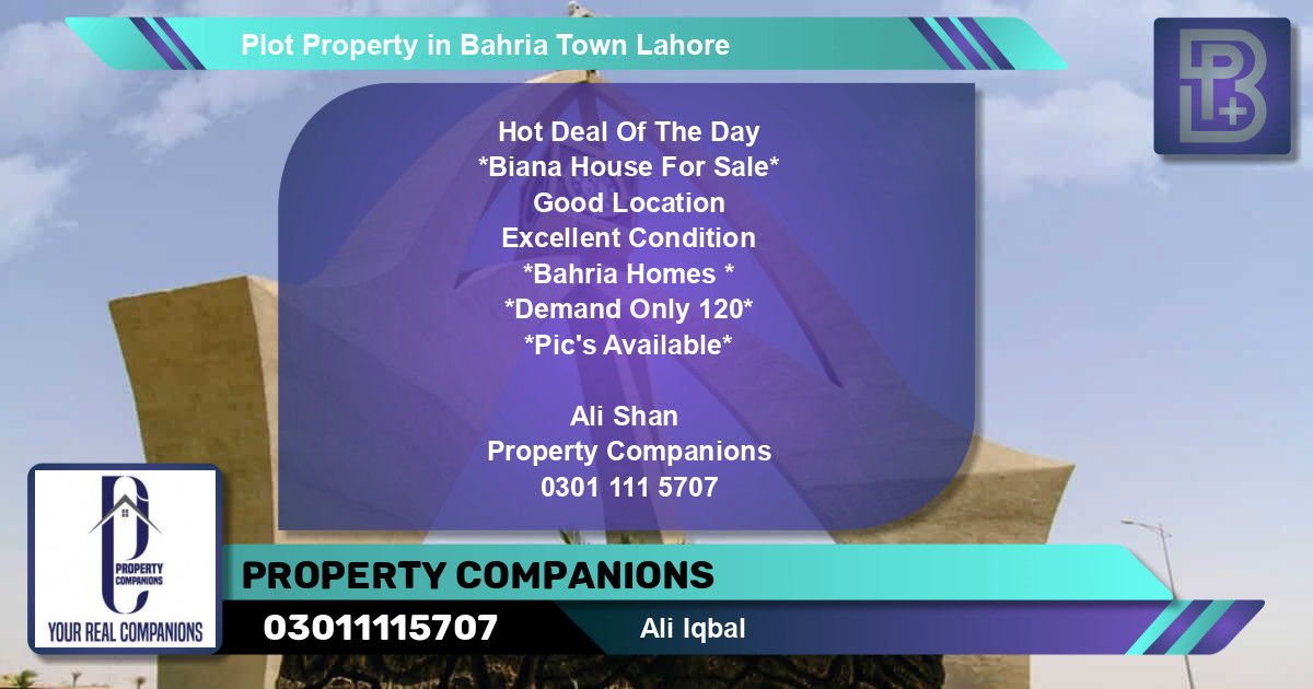 Residential Plot for Sale in Bahria Town, Lahore - (BP-57174)