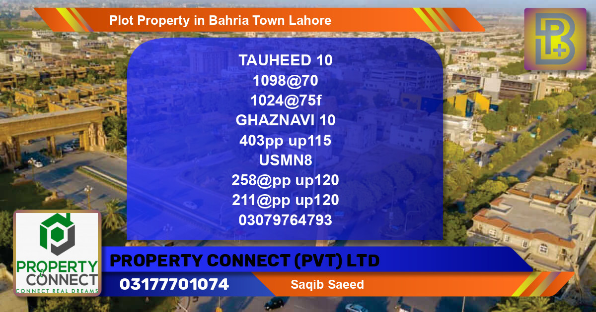 Residential Plot for Sale in Bahria Town, Lahore - (BP-57176)