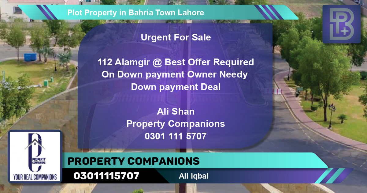 Residential Plot for Sale in Bahria Town, Lahore - (BP-57294)