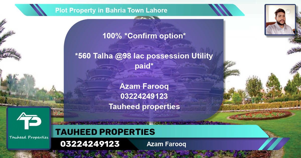 Residential Plot for Sale in Bahria Town, Lahore - (BP-57318)