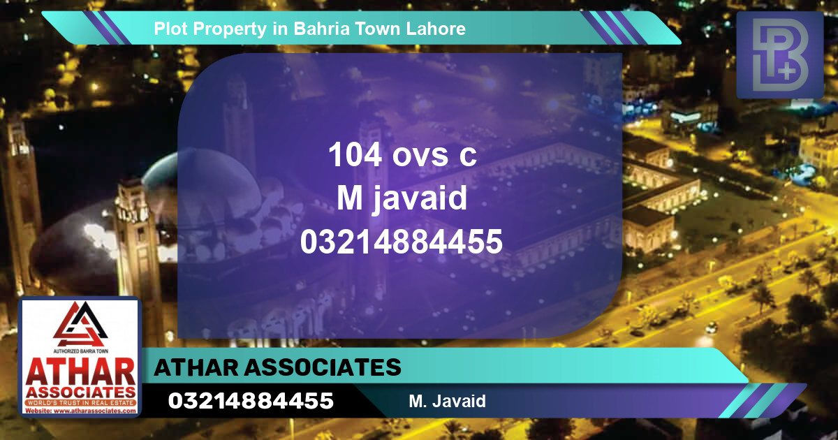 Residential Plot for Sale in Bahria Town, Lahore - (BP-57320)