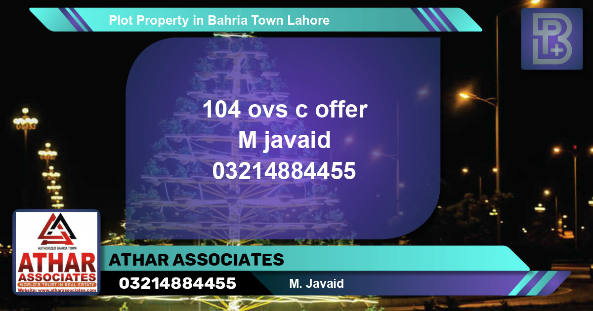 Residential Plot for Sale in Bahria Town, Lahore - (BP-57321)