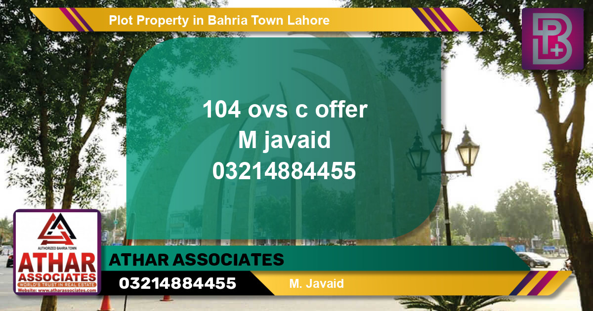 Residential Plot for Sale in Bahria Town, Lahore - (BP-57322)