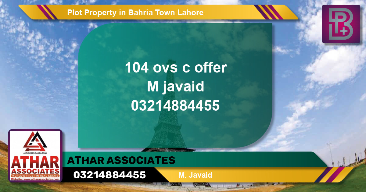 Residential Plot for Sale in Bahria Town, Lahore - (BP-57334)