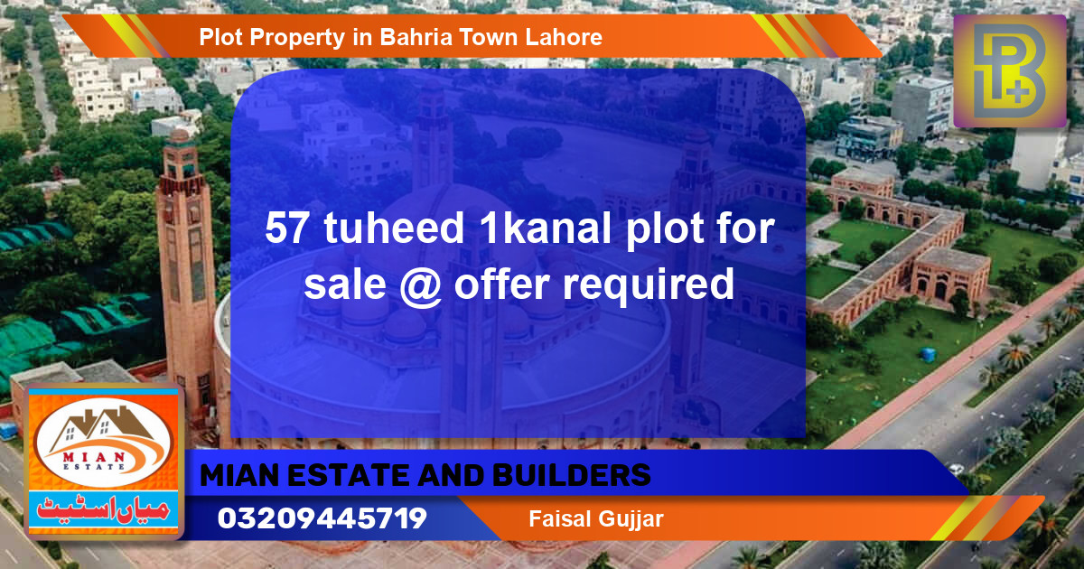 Residential Plot for Sale in Bahria Town, Lahore - (BP-57336)