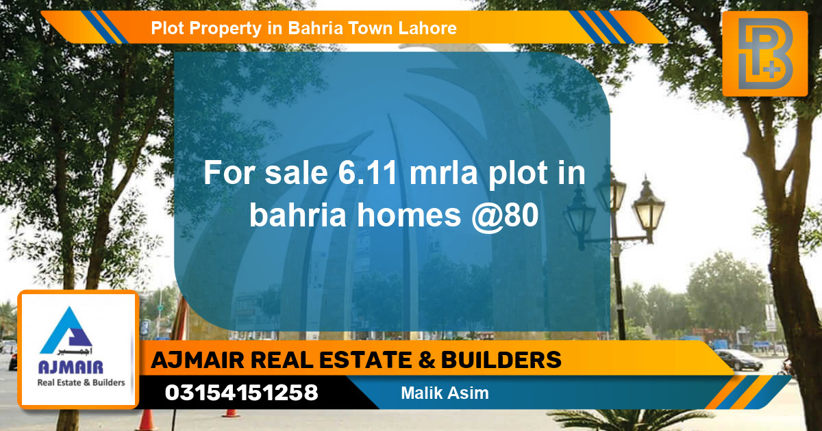 Residential Plot for Sale in Bahria Town, Lahore - (BP-57341)