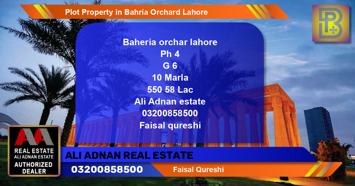 Residential Plot for Sale in Bahria Orchard, Lahore - (BP-57357)