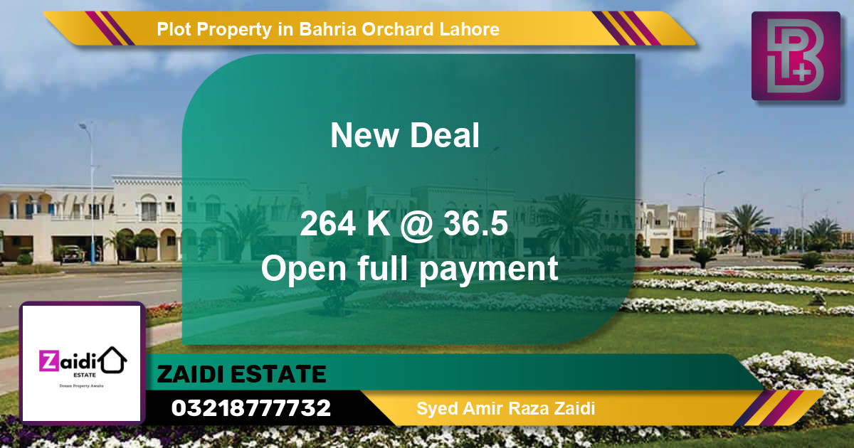 Residential Plot for Sale in Bahria Orchard, Lahore - (BP-57450)