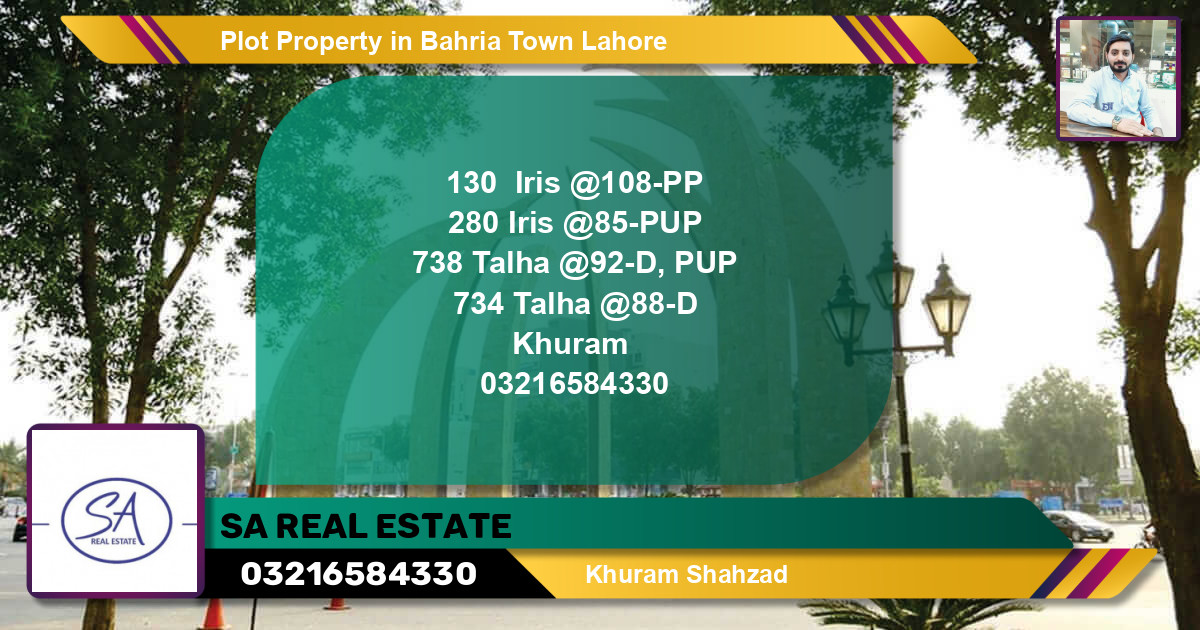 Residential Plot for Sale in Bahria Town, Lahore - (BP-57463)