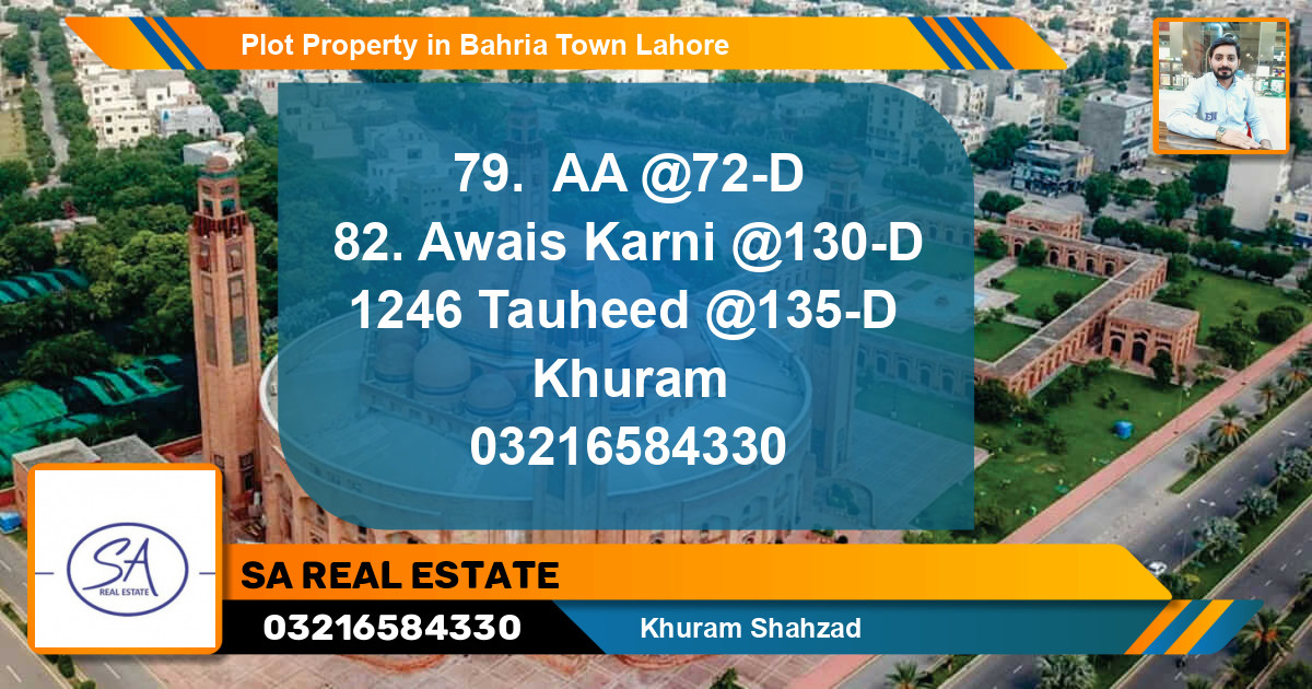 Residential Plot for Sale in Bahria Town, Lahore - (BP-57464)